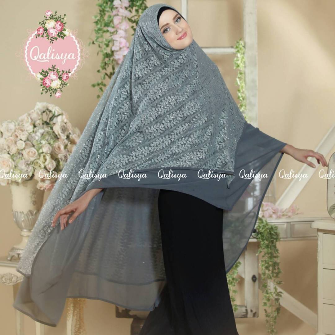 Khimar Jannata Ori by Qalisya Jilbab Syar i Jumbo Cantik 