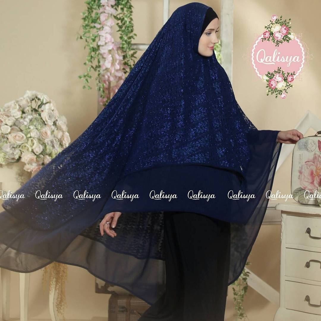 Khimar Jannata Ori by Qalisya Jilbab Syar i Jumbo Cantik 