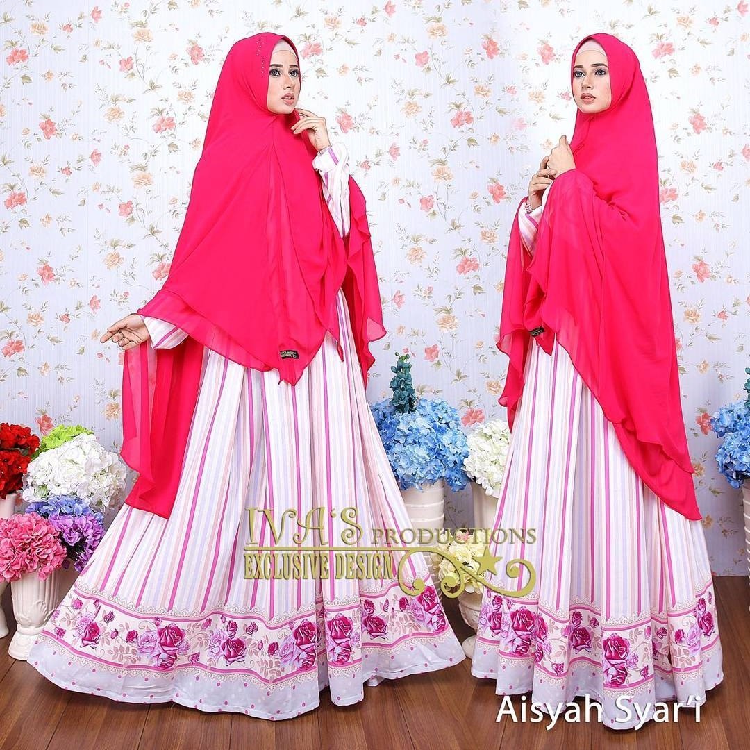 Aisyah Syari by Ivas Production Baju Gamis Lineta Premium 