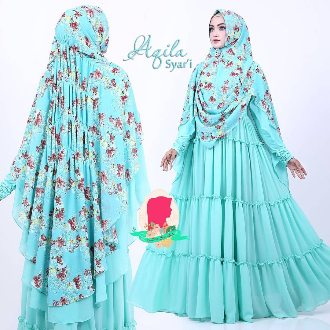 Aqila Syar'i by Gallery Syarifah Baju Gamis Syari Bahan Ceruti