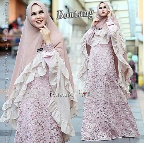 Bontang Syari by Karaeng Hilda Baju Gamis Syar'i Brucat 