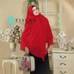 Khimar Maimunah Ori by Fisura Scarf Bahan Ceruti 2 Layer