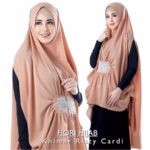 Khimar Risty Cardi Swarovski Ori by Fiori Hijab Khimar Diamond Goergette