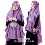 Khimar Risty Cardi Swarovski Ori by Fiori Hijab Khimar Diamond Goergette