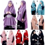 Khimar Risty Cardi Swarovski Ori by Fiori Hijab Khimar Diamond Goergette