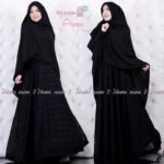 Aluya Syari by Hawwa Aiwa Baju Gamis Bahan Brokat Streech Plus Furing