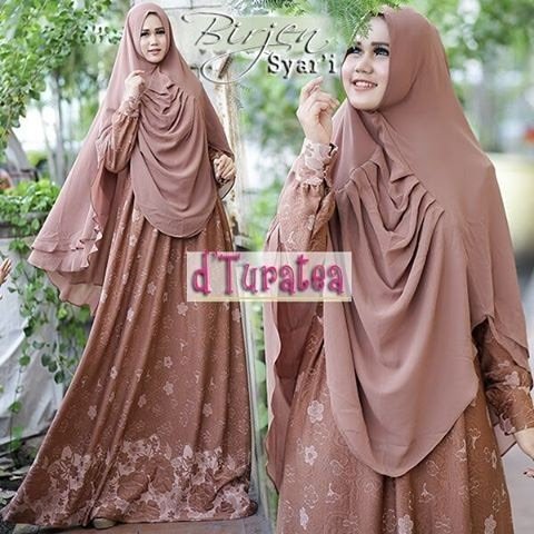 BIRJEN SYAR'I by DTURATEA Baju Gamis Syari Bahan Wafel Embos