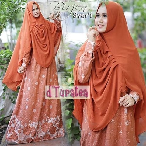 BIRJEN SYAR I by DTURATEA Baju Gamis Syari Bahan Wafel Embos 