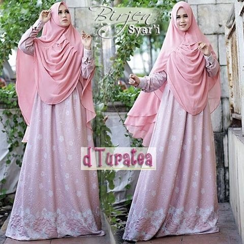 BIRJEN SYAR I by DTURATEA Baju Gamis Syari Bahan Wafel Embos 