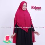 Khimar FARIDA by GALLERY SYARIFAH Khimar 2 Layer Bahan Ceruti Barbie