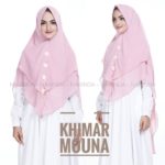 Khimar MOUNA by NARINDA Bahan Ceruti 2 Layer