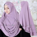 Khimar MUNIRA by HAWWA AIWA Kerudung Bahan Ceruti 3 Layer