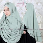 Khimar MUNIRA by HAWWA AIWA Kerudung Bahan Ceruti 3 Layer
