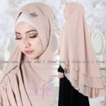 Khimar MUNIRA by HAWWA AIWA Kerudung Bahan Ceruti 3 Layer
