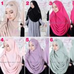 Khimar MUNIRA by HAWWA AIWA Kerudung Bahan Ceruti 3 Layer