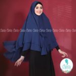 Khimar AZKA by FISURA SCARF Kerudung Ceruti Hiasan Pita Tali