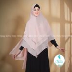 Khimar MAYSAROH by FISURA SCARF Kerudung Ceruti 3 Layer