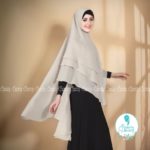 Khimar MAYSAROH by FISURA SCARF Kerudung Ceruti 3 Layer