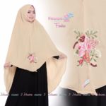 Khimar FARHA by HAWWA AIWA Kerudung Bordir Bahan Crepe Barbies