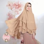 Khimar LAMIA by QALISYA Kerudung Cerruti 2 Lapis