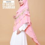 Khimar Diandra by Gallery Syarifah Kerudung 3 Layer Bahan Ceruty