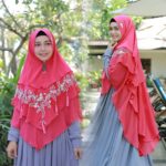 Khimar Diandra by Gallery Syarifah Kerudung 3 Layer Bahan Ceruty