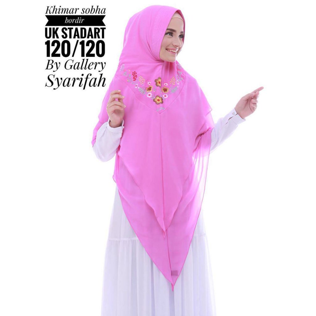 Khimar Sobha Bordir Ukuran Standar by Gallery Syarifah 