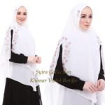 Khimar Violet Bordir by Syira Collection Kerudung 2 Lapis Ceruti Babydoll