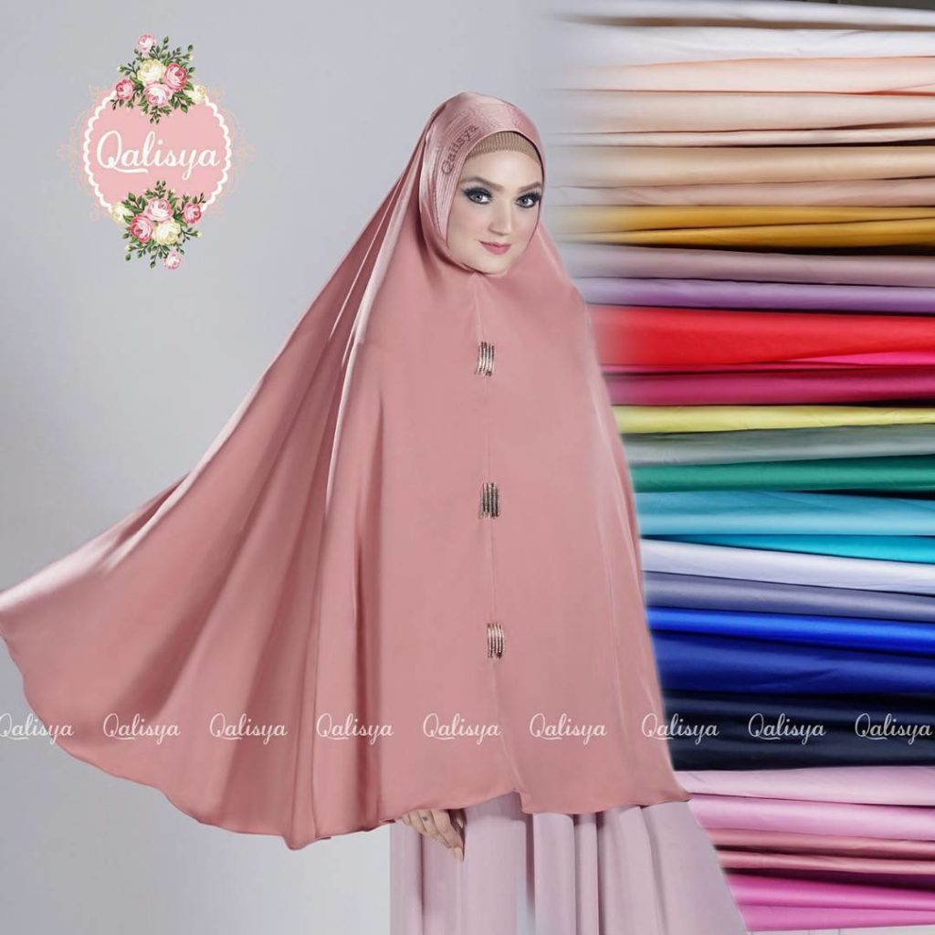 Khimar Nafeeza by Qalisya Kerudung Jumbo Cocok Untuk Umroh Haji 14