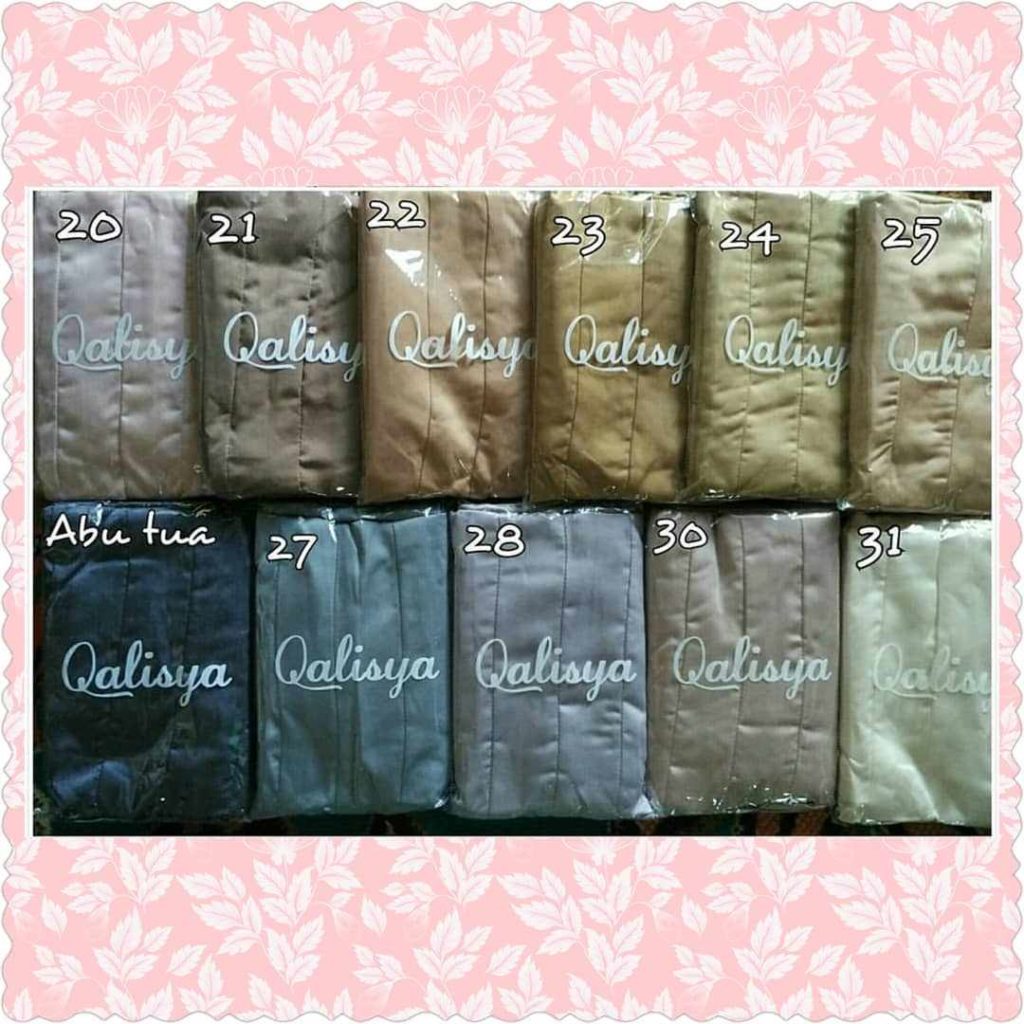 Khimar Qaila by Qalisya Hijab Kerudung Syari Jumbo Pilihan Warna 2