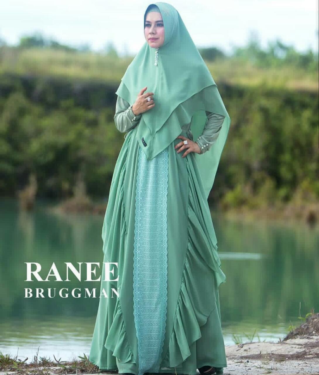 ALIYAH SYAR'I by RANEE BRUGGMAN Baju Gamis Syari Bahan 