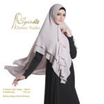 Khimar Nadia Polos by Syira Kerudung 2 Lapis Bahan Ceruti Ultimate