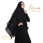 Khimar Nadia Polos by Syira Kerudung 2 Lapis Bahan Ceruti Ultimate