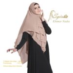 Khimar Nadia Polos by Syira Kerudung 2 Lapis Bahan Ceruti Ultimate