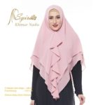 Khimar Nadia Polos by Syira Kerudung 2 Lapis Bahan Ceruti Ultimate