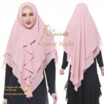 Khimar Nadia Polos by Syira Kerudung 2 Lapis Bahan Ceruti Ultimate