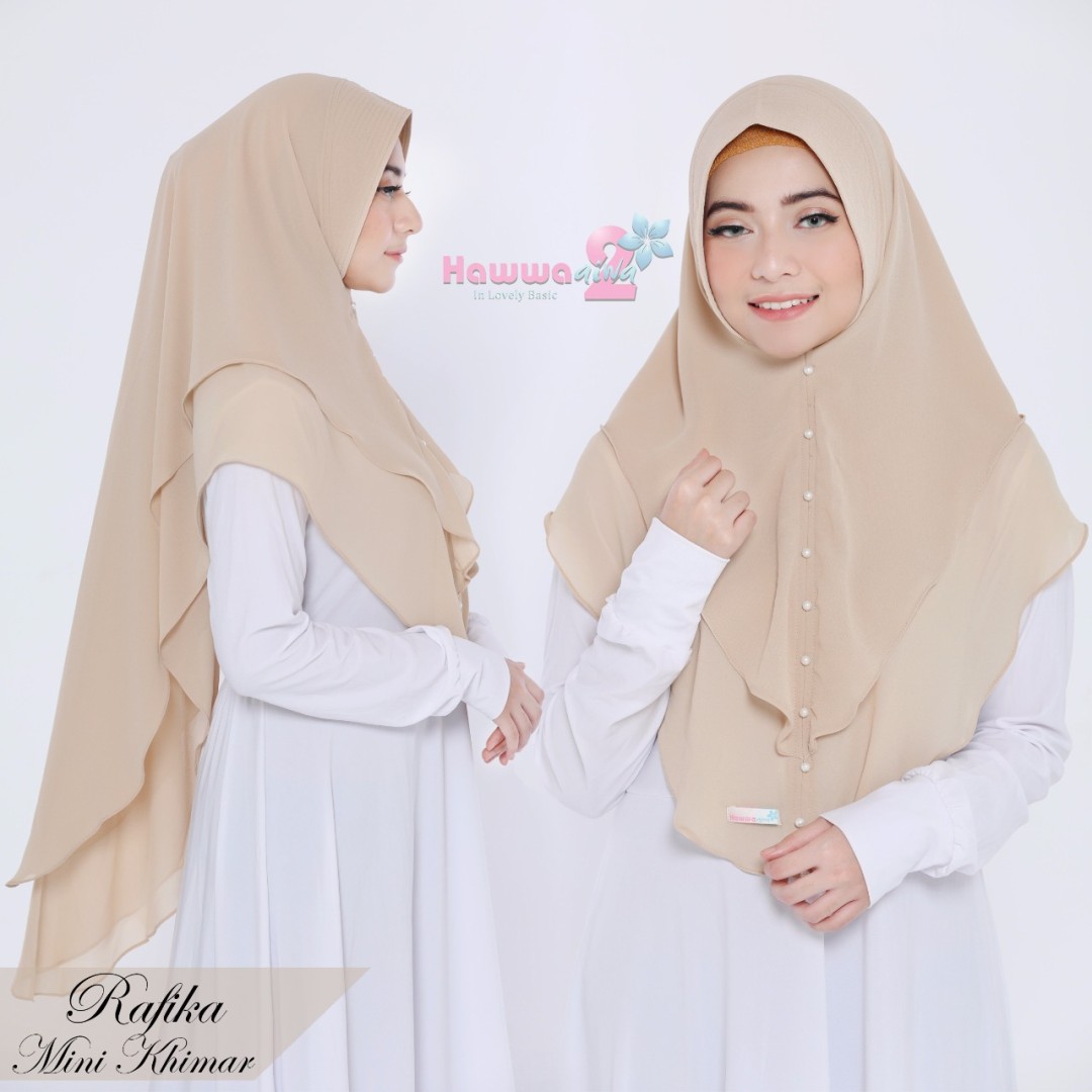 Kerudung Warna  Cream 