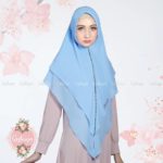 Khimar Shanika Size L by Qalisya Jilbab Syar’i 2 Lapis Bahan Ceruti Babydoll
