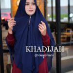 Khimar Khadijah by House of Sarki Jilbab 2 Layer Bahan Ceruti Babydoll