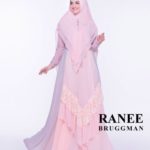 Ready Stock Humaira Syari by Ranee Bruggman – Gamis Syari Premium mix Brukat